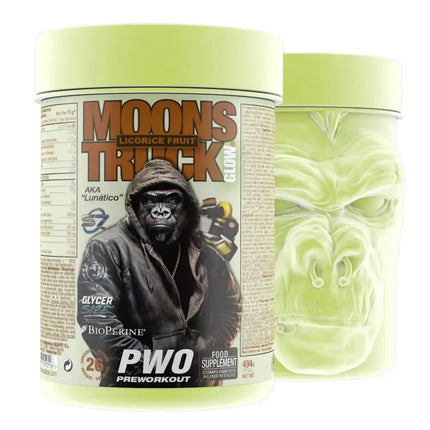 Deux pots de moonstruck® glow avec doses élevées d’ingrédients actifs pour la pompe musculaire