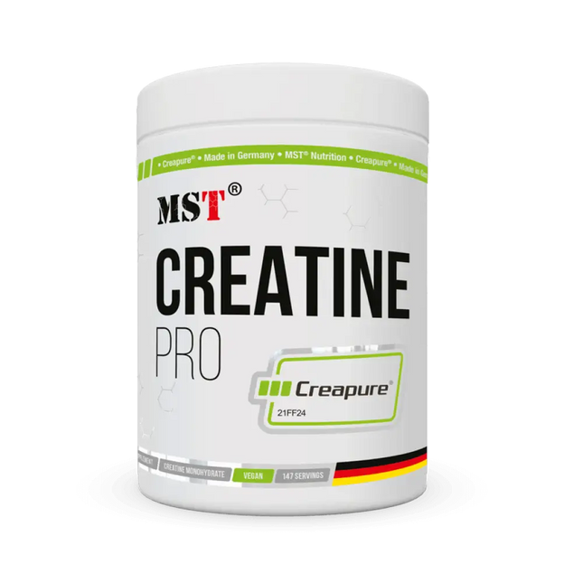 MST® Nutrition Créatine PRO Creapure® 500g  - Supplément de créatine de haute qualité pour une performance et une construction musculaire optimales