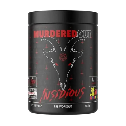 Insidious Pré-Workout 463g - Sour Scummy Bear - Murdered Out