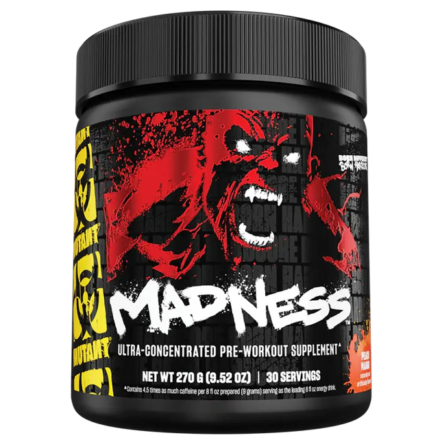 Mutant Madness Pre-workout 225g, complément pré-entraînement révolutionnaire pour améliorer l’endurance