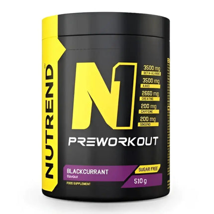 N1 Nutrend Pre-workout 510g - Blackcurrant - BOOSTER