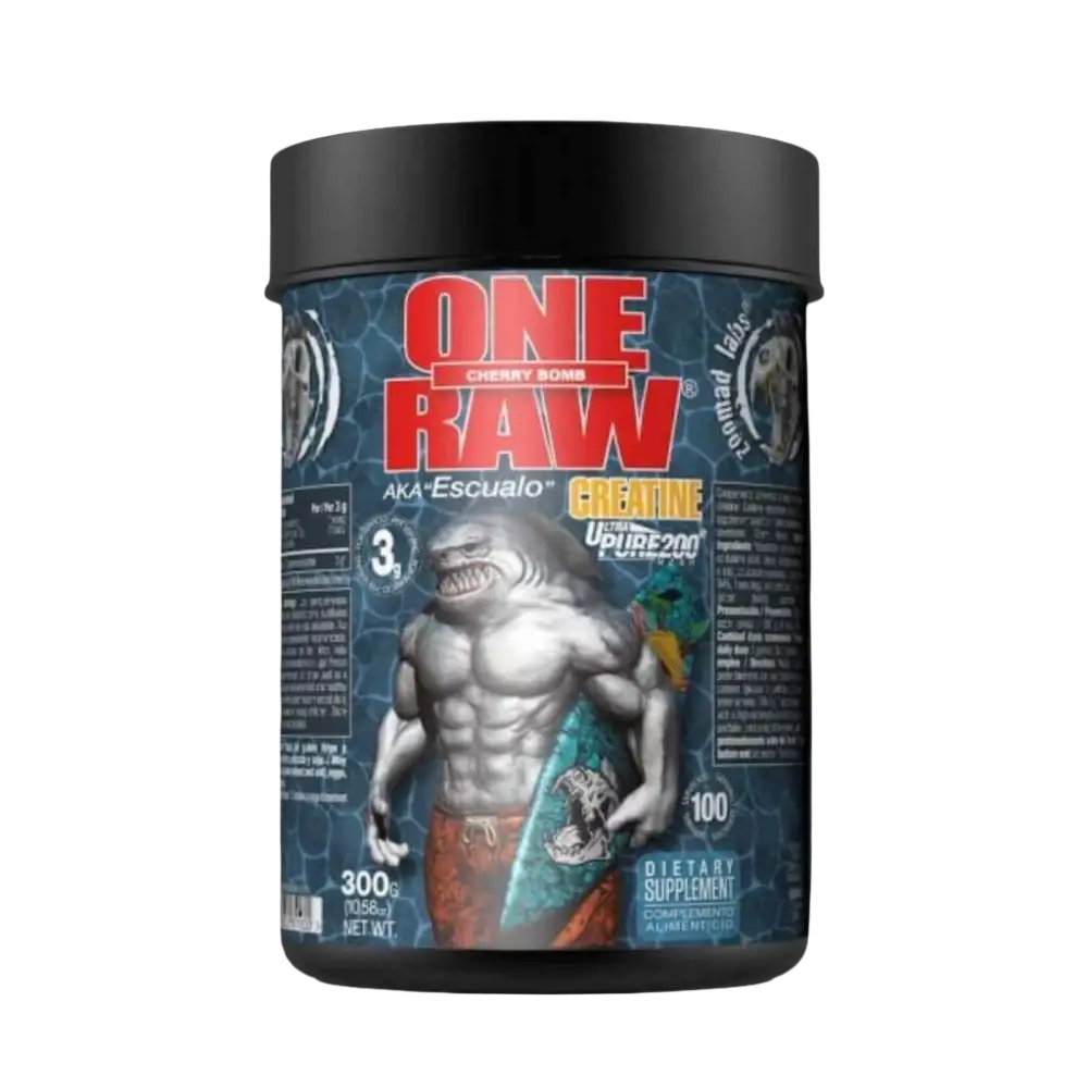 ONE RAW® Creatine 300g - Créatine Monohydrate - Saveur Cerise | Zoomad Labs