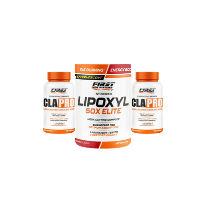 Pack Sèche et Définition 2 NTI SERIES - Combinaison de LIPOXYL 50X ELITE et CLA PRO pour brûler les graisses et optimiser la définition musculaire.