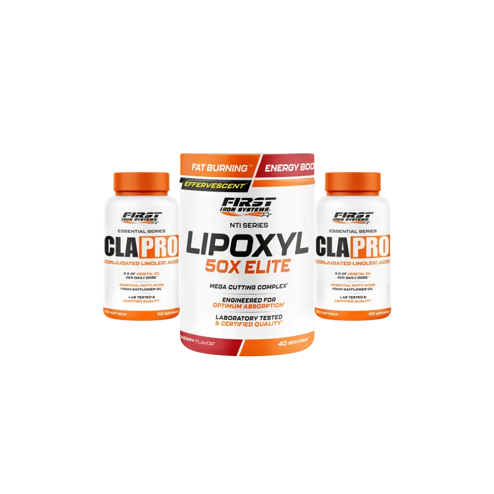 Pack Sèche et Définition 2 NTI SERIES - Combinaison de LIPOXYL 50X ELITE et CLA PRO pour brûler les graisses et optimiser la définition musculaire.