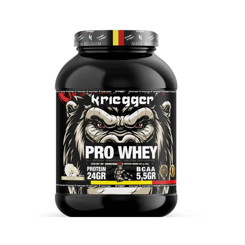 PRO WHEY PROTEINE VANILLA N'CREAM 2KG - KRIEGGER SPORT NUTRITION - Force Addict Pro