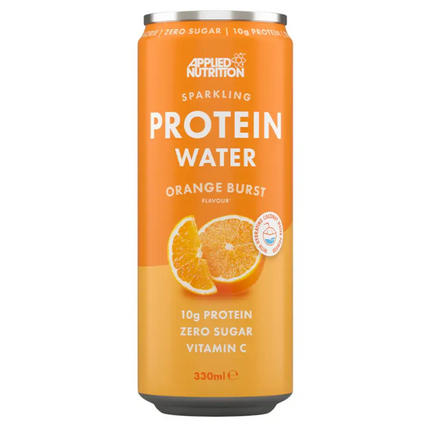 Sparkling Protein Water Orange Burst – Applied Nutrition – 330ml – 10g Protéine, Zéro Sucre, Vitamine C