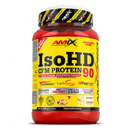 Tub rouge de protéine ISO HD 90 CFM Amix™ avec enzymes digestives et teneur protéique élevée