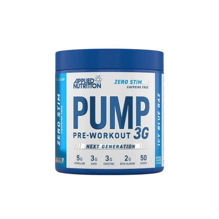 Produits Applied Pump-3G ZERO - ICY BLUE RAZ - 375gr (SANS CAFÉINE)