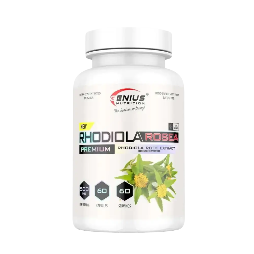 Rhodiola Rosea 60 capsules 500mg Genius Nutrition