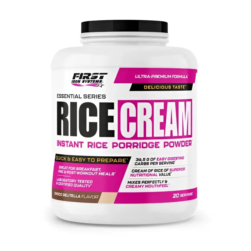 Rice Cream Choco Delitella - Crème de riz First Iron Systems chocolatée, parfaite pour la nutrition sportive et la récupération musculaire