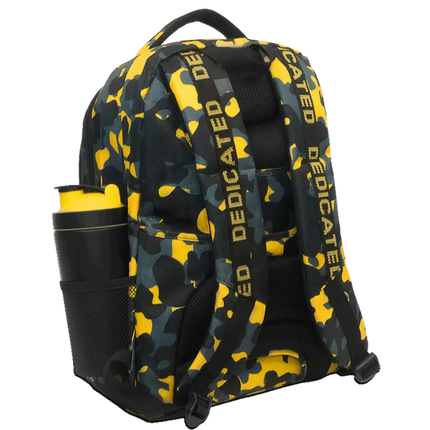 Sangles renforcées sac à dos de sport Dedicated – Camouflage jaune et noir 42L