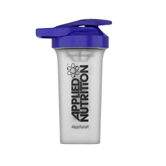 Shaker Applied 600ml avec couvercle bleu, parfait pour vos boissons protéinées