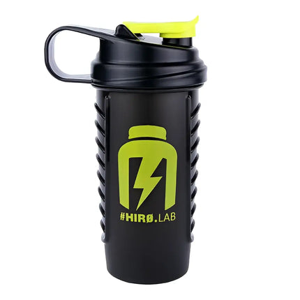 Shaker Kearney Cap 770ml Hiro.Lab noir, avec bouchon hermétique et balle mélangeuse, idéal pour shakes protéinés et boissons énergétiques