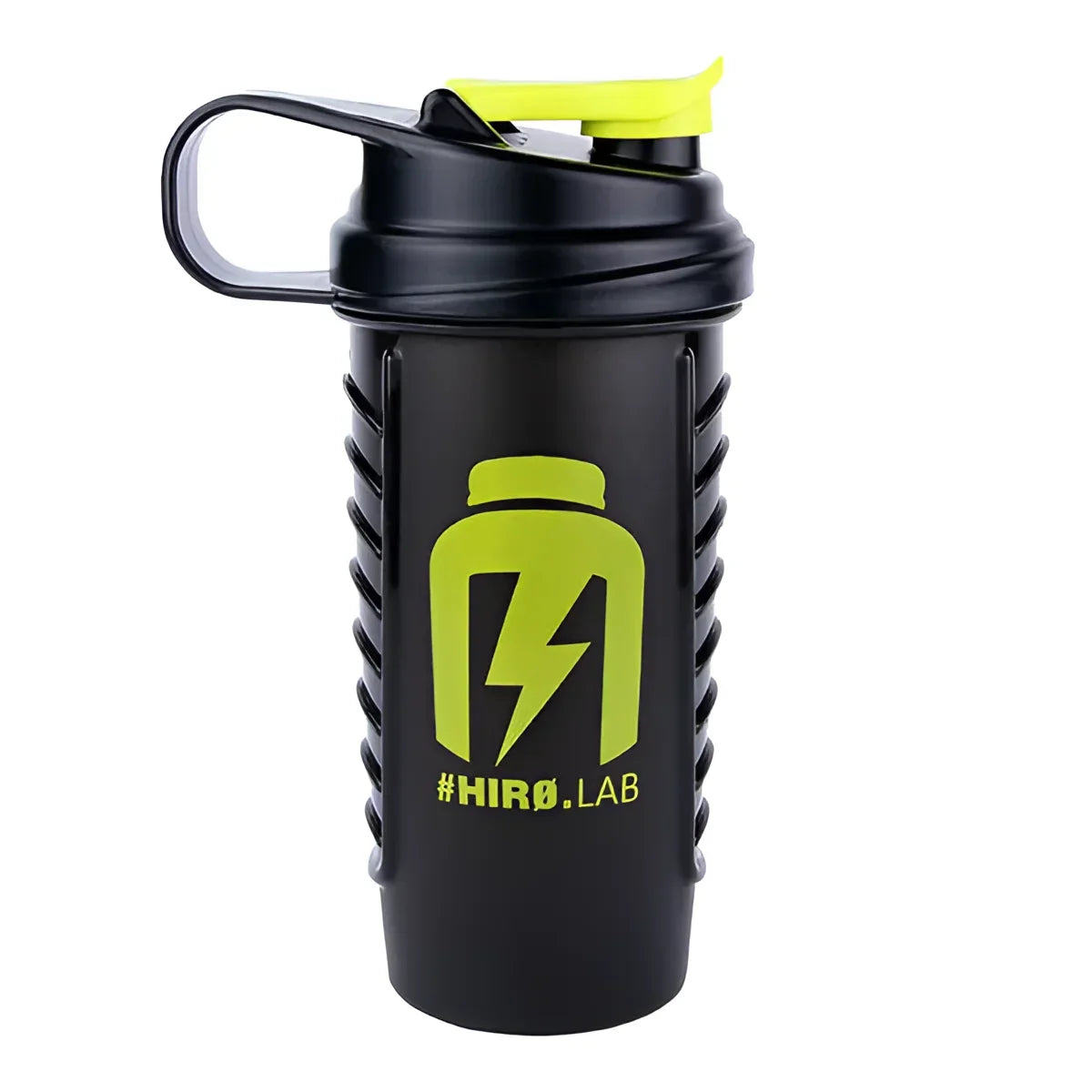 Shaker Kearney Cap 770ml Hiro.Lab noir, avec bouchon hermétique et balle mélangeuse, idéal pour shakes protéinés et boissons énergétiques