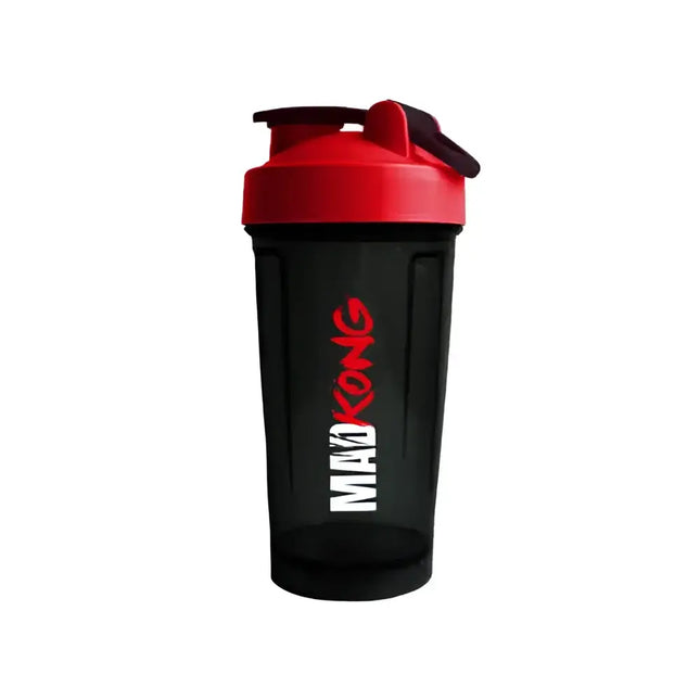 Vue arrière du shaker Mad Kong 500ml Hiro.Lab, bouchon ergonomique et inscription du branding pour un style sportif unique.