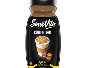 Sirop Zéro 320 ml Café et Caramel Servivita – saveur gourmande sans sucres ni graisses