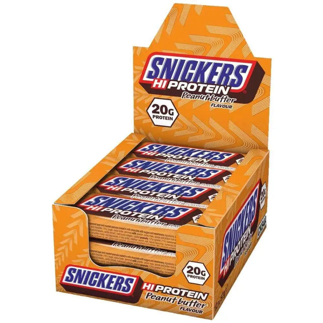 MARS Barres Protéinées Boite de 12 SNICKERS HIPROTEIN  PEANUT BUTTER 20g PROTEIN