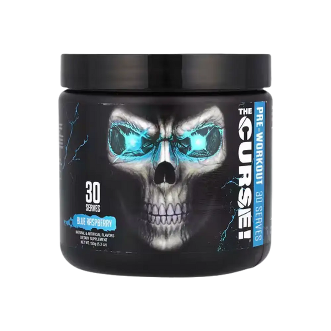 Booster pré-workout The Curse JNX Sports saveur Blue Raspberry – 30 doses 150g