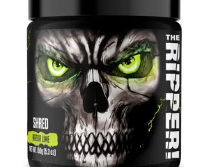 Pot The Ripper JNX Sports 150 g, saveur Razor Lime, design tête de mort aux yeux verts