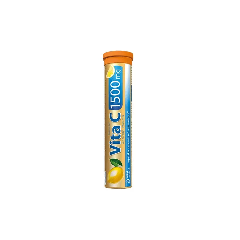 Vita C 1500mg Activlab Pharma – Complément de vitamine C haute dose pour l'immunité et l'énergie.

