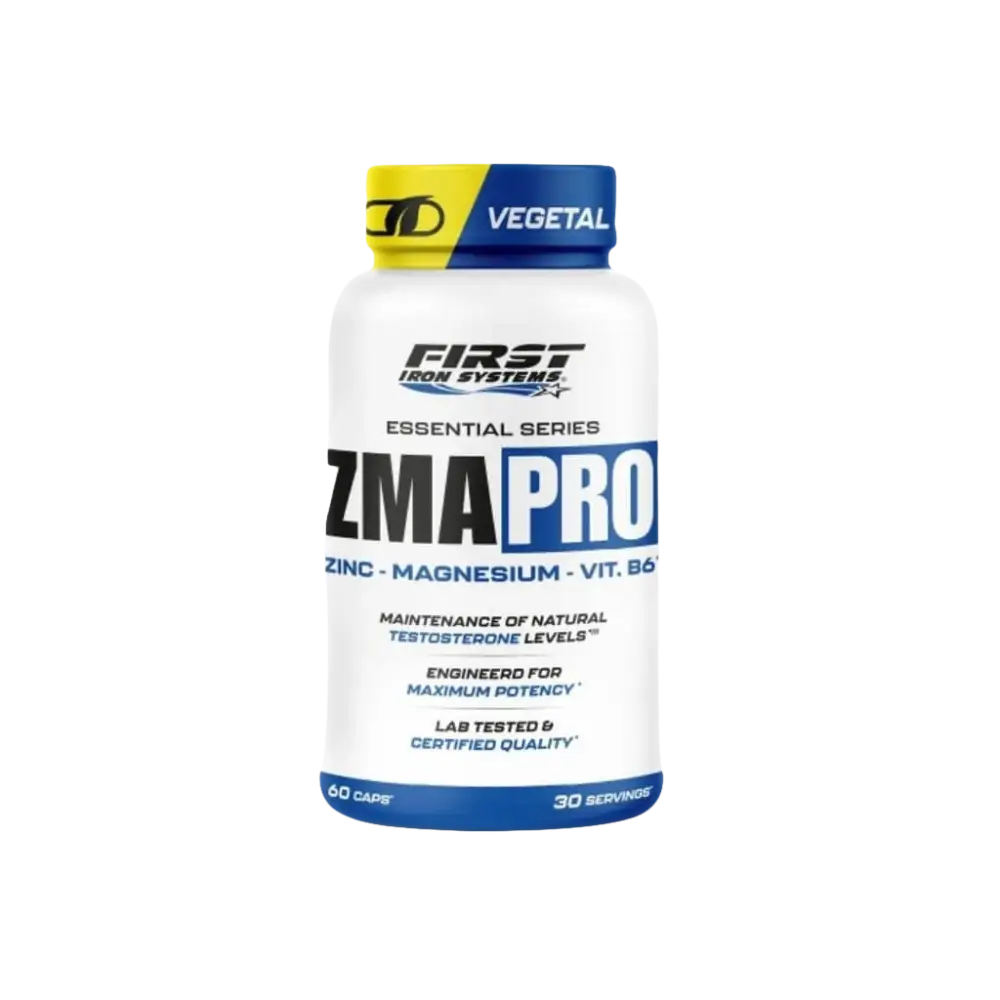 ZMA PRO - First Iron Systems | Complexe de zinc, magnésium et vitamine B6 pour optimiser le taux de testostérone, améliorer la récupération et réduire la fatigue.