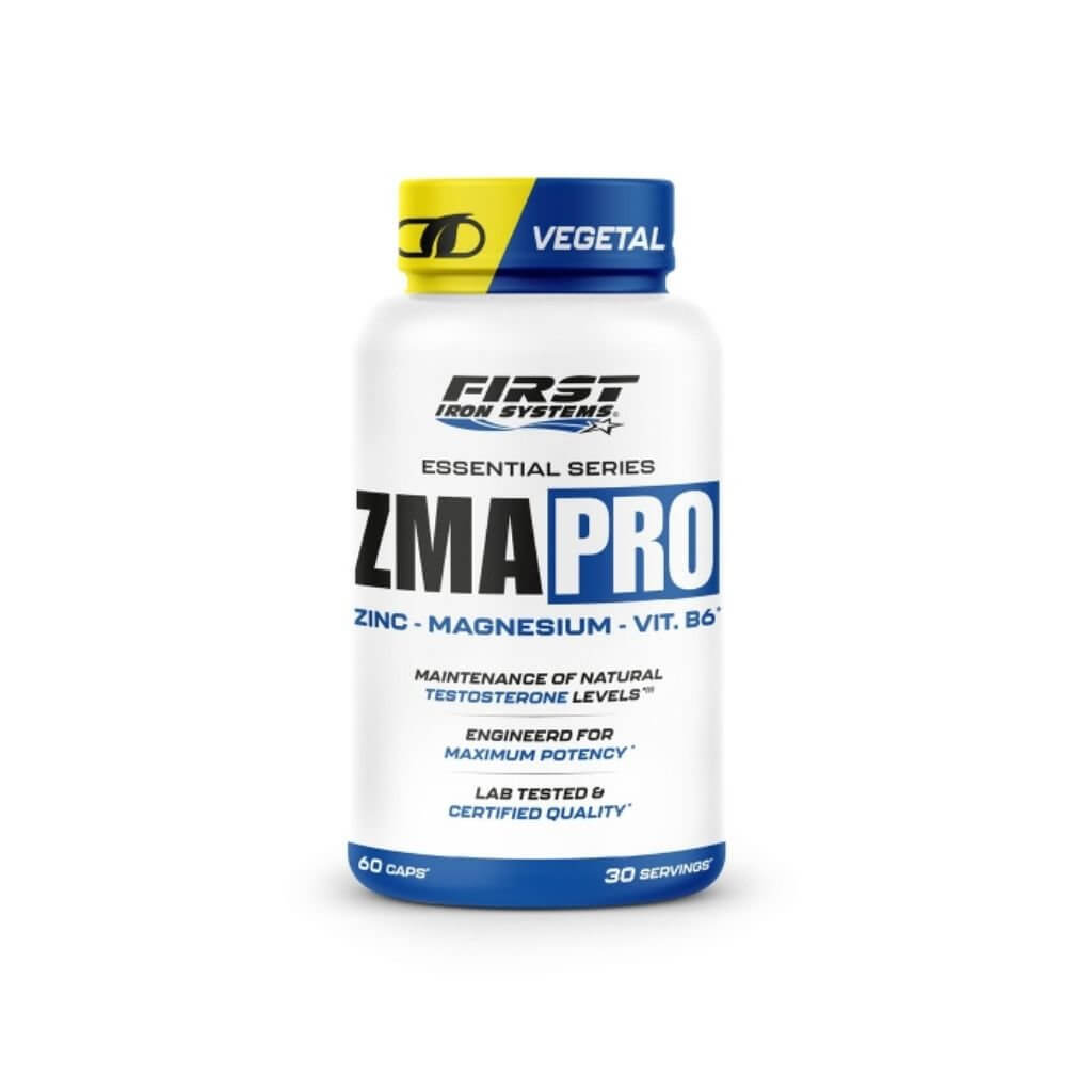 ZMA PRO - First Iron Systems | Complexe de zinc, magnésium et vitamine B6 pour optimiser le taux de testostérone, améliorer la récupération et réduire la fatigue.