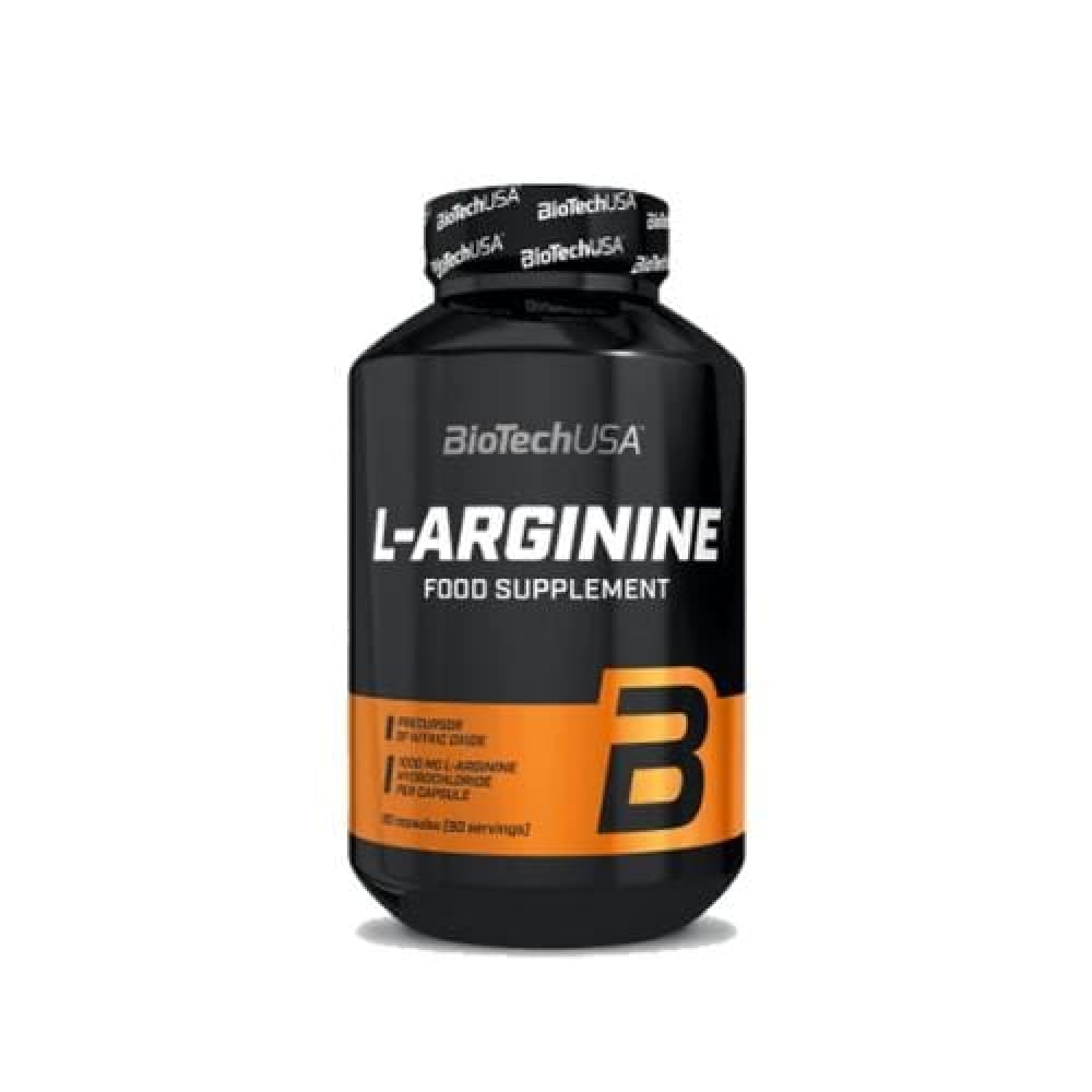 L-ARGININE BiotechUSA - 90 caps | Pre Workout Efficace Arginine - Force Addict Pro