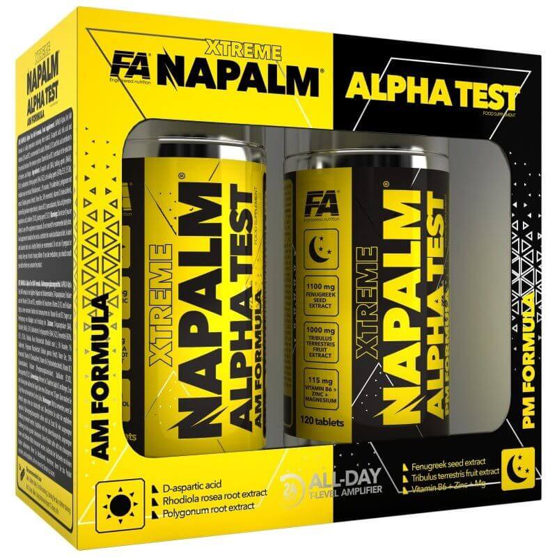 NAPALM® Alpha Test (Formule Jour &amp; Nuit) 240 comprimés (2x120 comprimés)