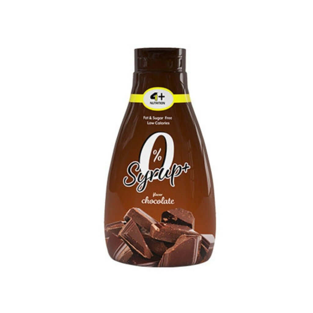 Sirop Zero+ au chocolat sans calories  425ml, idéal pour les desserts et les boissons Sudation - 4+ NUTRITION | Force Addict Pro