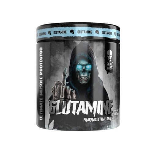 SKULL LABS® Glutamine 300g - Skull Labs  - Meilleure Régénération Musculaire, plus d'Énergie et d'Endurance, Soutien Immunitaire, Réduction du Stress Oxydatif.