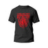 Force Addict Pro T-SHIRTS S T-Shirt Noir Force Addict Pro Serie Shield Impression Rouge