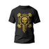 Force Addict Pro T-SHIRTS S T-Shirt Noir Force Addict Pro Serie Skull Impression Gold