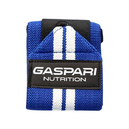 Wrist Wraps - Protège-poignets réglables coloris Bleu | GASPARI NUTRITION - Force Addict Pro